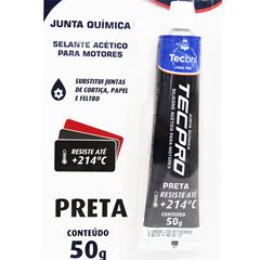 SELANTE ACÉTICO ALTA TEMPERATURA PRETO 50G