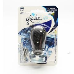 AROMATIZADOR GLADE AUTO SPORT ACQUA APARELHO COMPLETO 7ML, JOHNSON