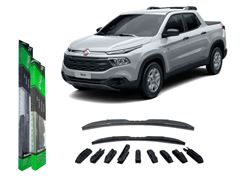    Kit Palheta Limpador Parabrisa Fiat Toro 2016 A 2018    