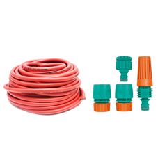 KIT MANGUEIRA 1/2'' 10M + CONJUNTO ESGUICHO 4 PEÇAS 