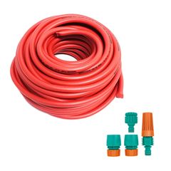 KIT MANGUEIRA 1/2'' 5M + CONJUNTO ESGUICHO 4 PEÇAS 