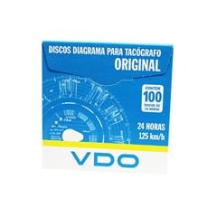 CAIXA DE DISCO TACÓGRAFO DIÁRIO 125KM/H COM 100 UNIDADES ¿ VDO