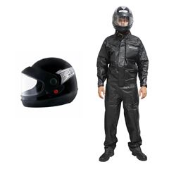 Kit Capacete Sport moto PT 60 Pro Tork e Conjunto protetor impermeável Masculino M Serrana 