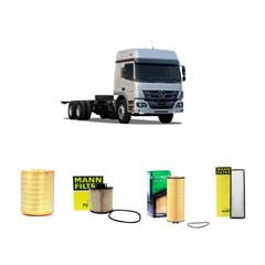 KIT DE FILTROS LINHA PESADA - MERCEDES BENZ ATEGO 2429 286CV 2011 ADIANTE.