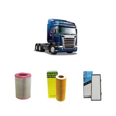 KIT DE FILTROS LINHA PESADA - SCANIA R450 450CV 2013 A 2017.