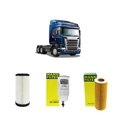 KIT DE FILTROS LINHA PESADA - SCANIA G500 500CV 2017 ADIANTE.