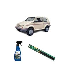 KIT LIMPA VIDROS SPRAY TECBRILHO 500ML PARA-BRISA TECBRIL + PALHETA UNIVERSAL FORTLINE 15” REDUX32 SUPER MINI DE 1992 A 1995