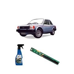 KIT LIMPA VIDROS SPRAY TECBRILHO 500ML PARA-BRISA TECBRIL + PALHETA UNIVERSAL FORTLINE 15” REDUX32 XEF DE 1982 A 1986