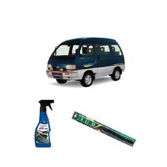 KIT LIMPA VIDROS SPRAY TECBRILHO 500ML PARA-BRISA TECBRIL + PALHETA UNIVERSAL FORTLINE 16'' REDUX32 TOWNER TRUCK DE 1993 A 2003