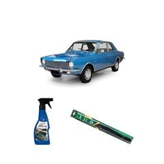 KIT LIMPA VIDROS SPRAY TECBRILHO 500ML PARA-BRISA TECBRIL + PALHETA UNIVERSAL FORTLINE 16'' REDUX32 BELINA DE 1969 A 1977