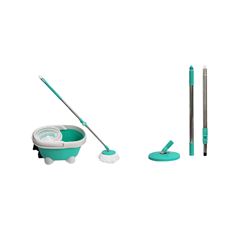 KIT SPIN MOP 4 EM 1 COM PEDAL LT-505 MACROLUB + CONJUNTO CABO E DISCO PARA MOP GIRATÓRIO 