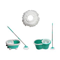 KIT SPIN MOP 4 EM 1 COM PEDAL LT-505 MACROLUB + SPIN MOP 2 EM 1 LT-516 MACROLUB + REFIL MICROFIBRA PARA MOP GIRATÓRIO 120GR