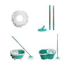 KIT SPIN MOP 4 EM 1 COM PEDAL LT-505 MACROLUB + SPIN MOP 2 EM 1 LT-516 MACROLUB + REFIL MICROFIBRA PARA MOP GIRATÓRIO 85GR + CONJUNTO CABO E DISCO PARA MOP GIRATÓRIO