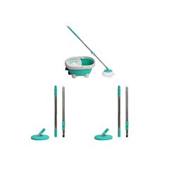 KIT COM SPIN MOP 4 EM 1 COM PEDAL LT-505 MACROLUB + 2 UNIDADES DE CONJUNTO CABO E DISCO PARA MOP GIRATÓRIO