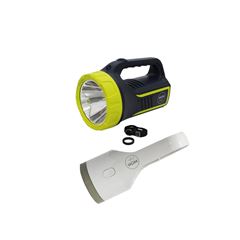 Kit Lanterna Holofote Power Led 265 Lumens Recarregável Mor + Lanterna 160 Lumens Branca Recarregável Mor