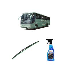 Kit Limpa Vidros Spray Tecbrilho 500mL Para-Brisa Tecbril + Palheta Totalclip Truck 24” Redux32 Marcopolo PARADISO G V SAIA 1450 INFERIOR de 1996 em diante