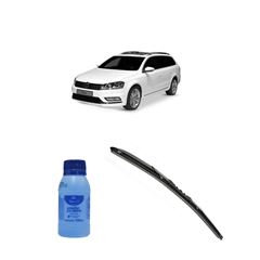 Kit Limpa Vidros Visão Clara 100ml Tecbril + Palheta Totalclip 20” Redux32 Volkswagen Passat Variant de 1998 a 2002