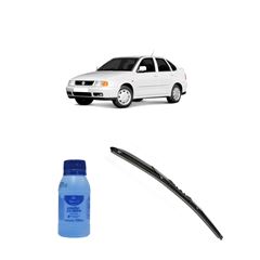 Kit Limpa Vidros Visão Clara 100ml Tecbril + Palheta Totalclip 20” Redux32 Volkswagen Polo Classic de 1996 a 2003