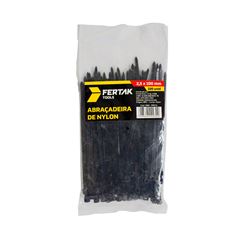 01 PACOTE ABRAC NYLON PRETA 2,5 X 100 - 100 PCS- MACROLUB