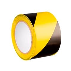 FITA ZEBRADA 200MT PRETO/AMARELO