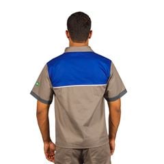 Camisa Frentista Azul P - Macrolub