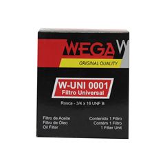 FILTRO DE ÓLEO LUBRIFICANTE WEGA WUNI 0001