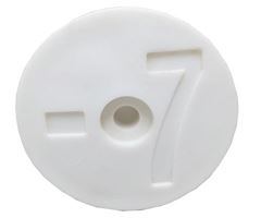 Número 7 Branco para identificação de combustível - Zarzur