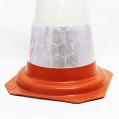 Faixa Refletiva Branca Inferior para Cone de Sinalização 75cm - Plastcor 