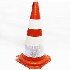 Faixa Refletiva Branca Inferior para Cone de Sinalização 75cm - Plastcor 