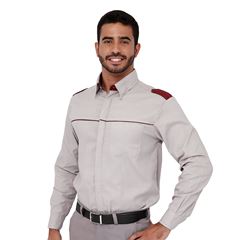 Camisa Executiva Masculina Vermelha Manga Longa P - Macrolub