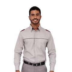 Camisa Executiva Masculina Vermelha Manga Longa P - Macrolub