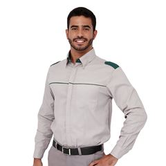 Camisa Executiva Masculina Verde Manga Longa P ¿ Macrolub