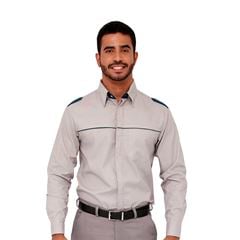 Camisa Executiva Masculina Azul Manga Longa G - Macrolub